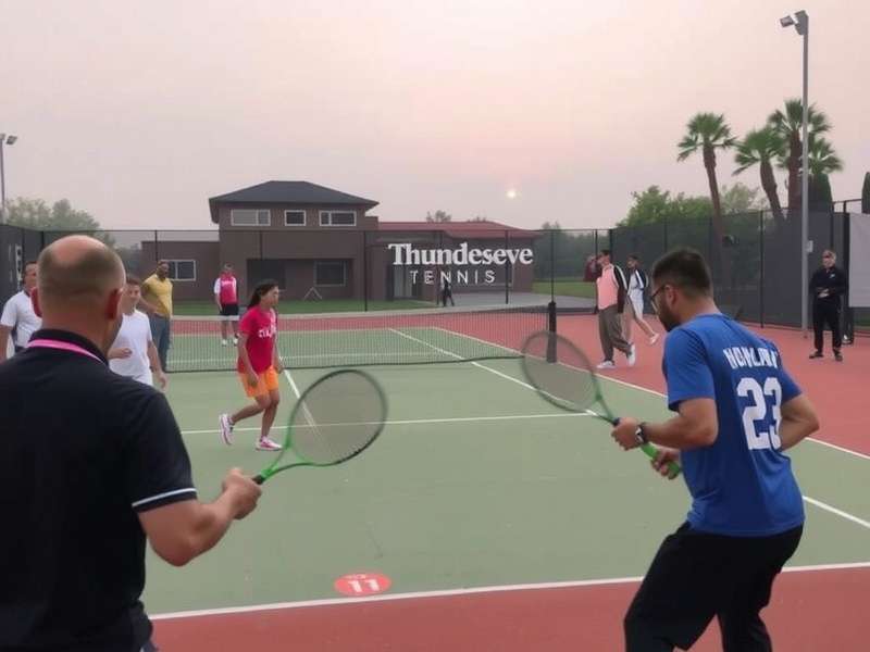 Thunder Serve Tennis Indian Tournament Scene